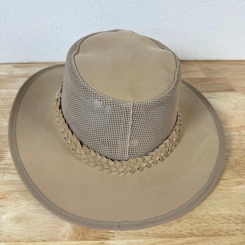 Dorfman Pacific DPC Outdoor Sun Hat Aussie Safari Hiking Fishing Tan Large Brim - Picture 3 of 8